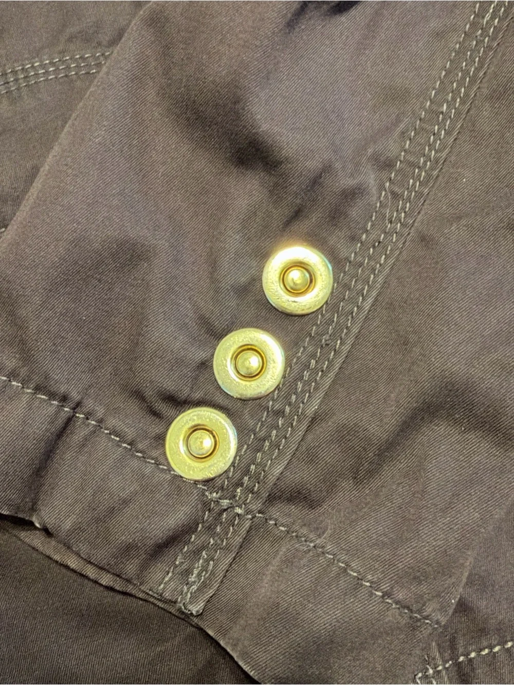 Jones New York Brown Button-Front Jean Jacket